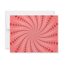 Hearts Spiral: Vector Artwork: Personalized Invite