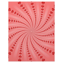 Hearts Spiral: Vector Artwork: Customized Letterhead