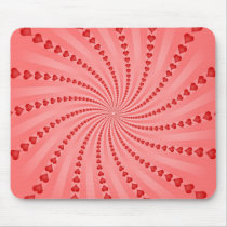 Hearts Spiral: Vector Artwork: Mouse Pads