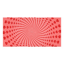 Hearts Spiral: Vector Artwork: Picture Card