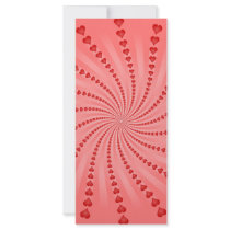 Hearts Spiral: Vector Artwork: Rack Cards