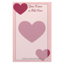 Hearts Stationery by Customizables Hearts Stationery