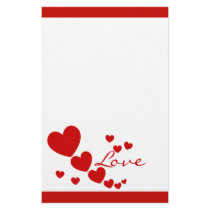 Hearts Custom Stationery