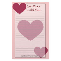 Hearts Stationery by Customizables Hearts Stationery
