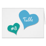 Hearts Table Seating Cards