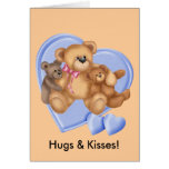 Hearts Teddy Bear Love cards