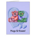 Hearts Teddy Bear Love cards