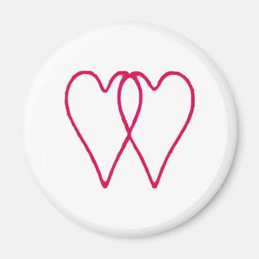 Hearts Together The MUSEUM Zazzle Gifts Refrigerator Magnet