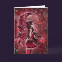 Hearts Valentine Fairy Card cards