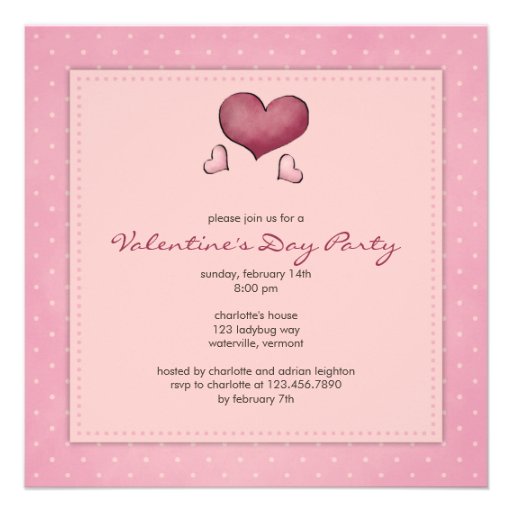 Hearts :: Valentine's Day Party Invitation
