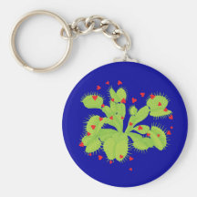 Hearts & Venus Flytrap Key Chain