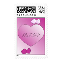 Hearts Wedding RSVP Postage postage by dizzypixels Hearts Wedding RSVP Postage postage