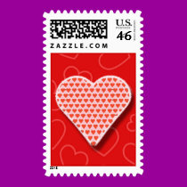 Hearts Within Hearts Postage stamps