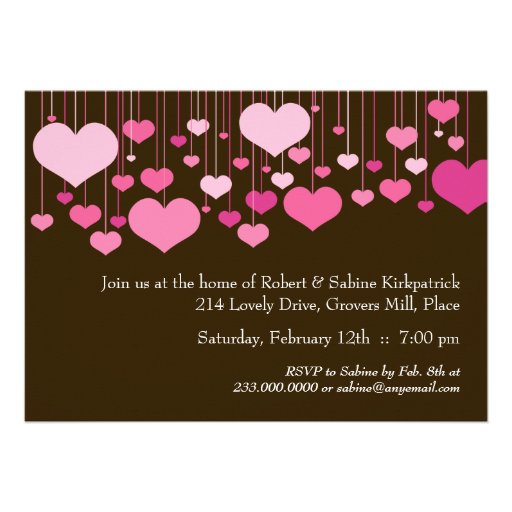 Heartstrings Valentine Party Invitation