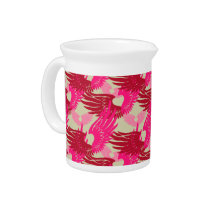 Heartwings Camouflage: Pink & Beige Pitchers
