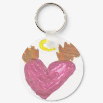 heartwithhalowingssmaller keychains by maddieandmeoriginals heartwithhalowingssmaller keychains