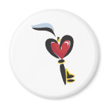 Hearty Key Refrigerator Magnet