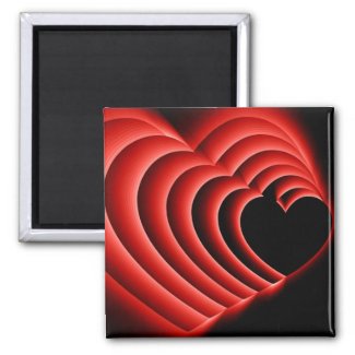 HeartZoomRed Magnet