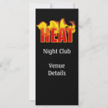 Heat Logo With Burning Flames Bookmark Club Promo
