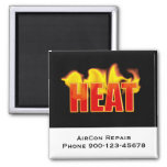 Heat Logo With Burning Flames