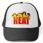 Heat Logo With Burning Flames Sports Team Club