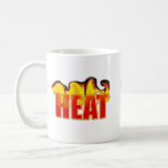 Heat Logo With Burning Flames Tea Coffee Cup