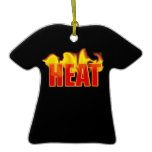Heat With Burning Flames Hanging T Shirt