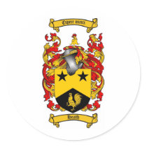 HEATH FAMILY CREST - HEATH COAT OF ARMS stickers by heraldics HEATH FAMILY CREST - HEATH COAT OF ARMS stickers