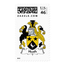 Heath Family Crest postage by coatsofarms Heath Family Crest postage