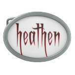 heathen belt buckle