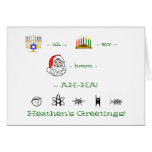 Heathen's Greetings atheist holiday card