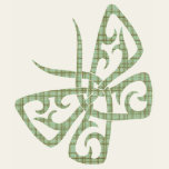 Heather Green Plaid Butterfly Tees