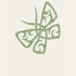 Heather Green Plaid Butterfly T Shirt