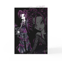 Heather Pink Flower Fairy Card by mykajelina Heather Pink Flower Fairy Card