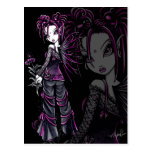 "Heather"  Pink Valentine's Day Flower Fairy Postc Postcard