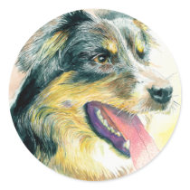 Heather the Border Collie Stickers by mozache Heather the Border Collie Stickers
