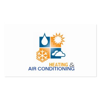Heating and Air Conditioning Business Card