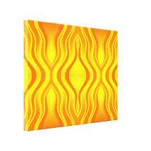 Heatwaves Orange and Yellow Abstract Canvas Prints