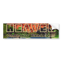 Heaven - A Computer Rendering Bumper Stickers