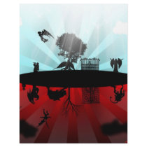 Heaven and Hell letterhead by Sleepless_Shadowman Heaven and Hell letterhead