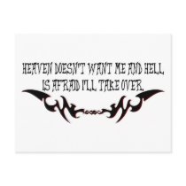 Heaven doesn't want me postcards by lookcrazy Heaven doesn't want me postcards