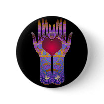 Heaven Hands Dark Button