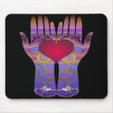 Heaven Hands Dark Mousepad by Jaenne Heaven Hands Dark Mousepad