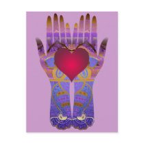 Heaven Hands Postcard by Jaenne Heaven Hands Postcard