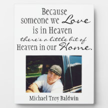 Heaven in our home display plaque