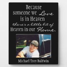 Heaven in our home photo plaque