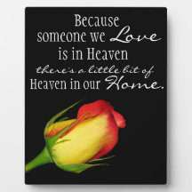 Heaven in our home plaque