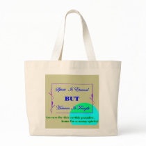 Heaven Is Fragile Tote bags