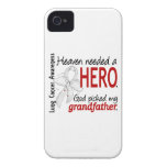 Heaven Needed a Hero Grandfather Lung Cancer iPhone 4 Case-Mate Cases