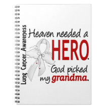 Heaven Needed A Hero Grandma Lung Cancer Notebooks